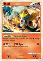 Pokemon,Call of Legends,Entei (Shiny) - SL3,Holofoil,Shiny Holo Rare,Moderately Played