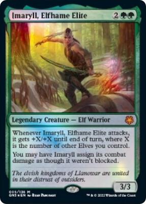 Magic: The Gathering,Magic Game Night: Free-For-All,Imaryll, Elfhame Elite - 5,Foil,Mythic,Near Mint