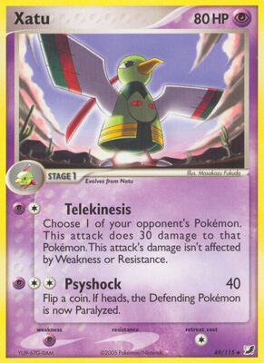 Pokemon,Unseen Forces,Xatu - 49/115,Reverse Holofoil,Uncommon,Lightly Played