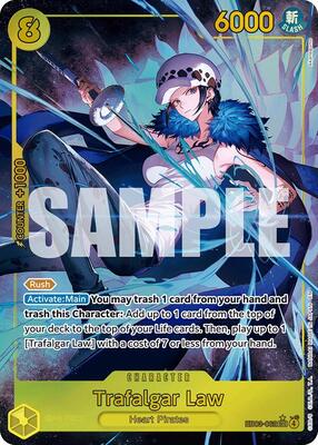 One Piece Card Game,Extra Booster: One Piece Heroines Edition,Trafalgar Law (Alternate Art) - EB03-062,Foil,Secret Rare,Near Mint