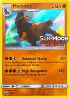 Pokemon,SM Promos,Mudsdale - SM20 (Prerelease) [Staff],Holofoil,Promo,Moderately Played