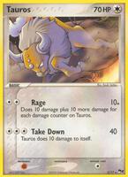 Pokemon,POP Series 2,Tauros - 005/017,Holofoil,Rare,Moderately Played