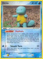 Pokémon,EX Delta Species,Ditto - 040/113 (Squirtle),Reverse Holofoil,Uncommon,Damaged
