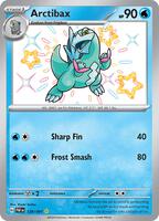 Pokemon,SV: Paldean Fates,Arctibax - 129/091,Holofoil,Shiny Rare,Near Mint