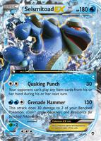 Pokemon,XY - Furious Fists,Seismitoad EX - 20/111,Holofoil,Ultra Rare,Lightly Played