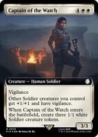 Magic: The Gathering,Universes Beyond: Fallout,Captain of the Watch (Extended Art) (Surge Foil) - 976,Foil,Rare,Near Mint