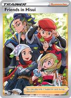 Pokemon,SWSH: Crown Zenith,Friends in Hisui (Full Art) - 148/159,Holofoil,Ultra Rare,Near Mint