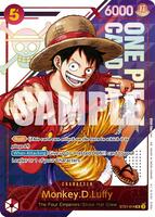 One Piece Card Game,One Piece Promotion Cards,Monkey.D.Luffy - ST21-014 (3rd Anniversary Treasure Campaign Pack),Foil,Super Rare,Lightly Played