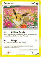 Pokemon,Burger King Promos,Eevee - 62/100 [Platinum] - 062/100,Reverse Holofoil,Promo,Damaged