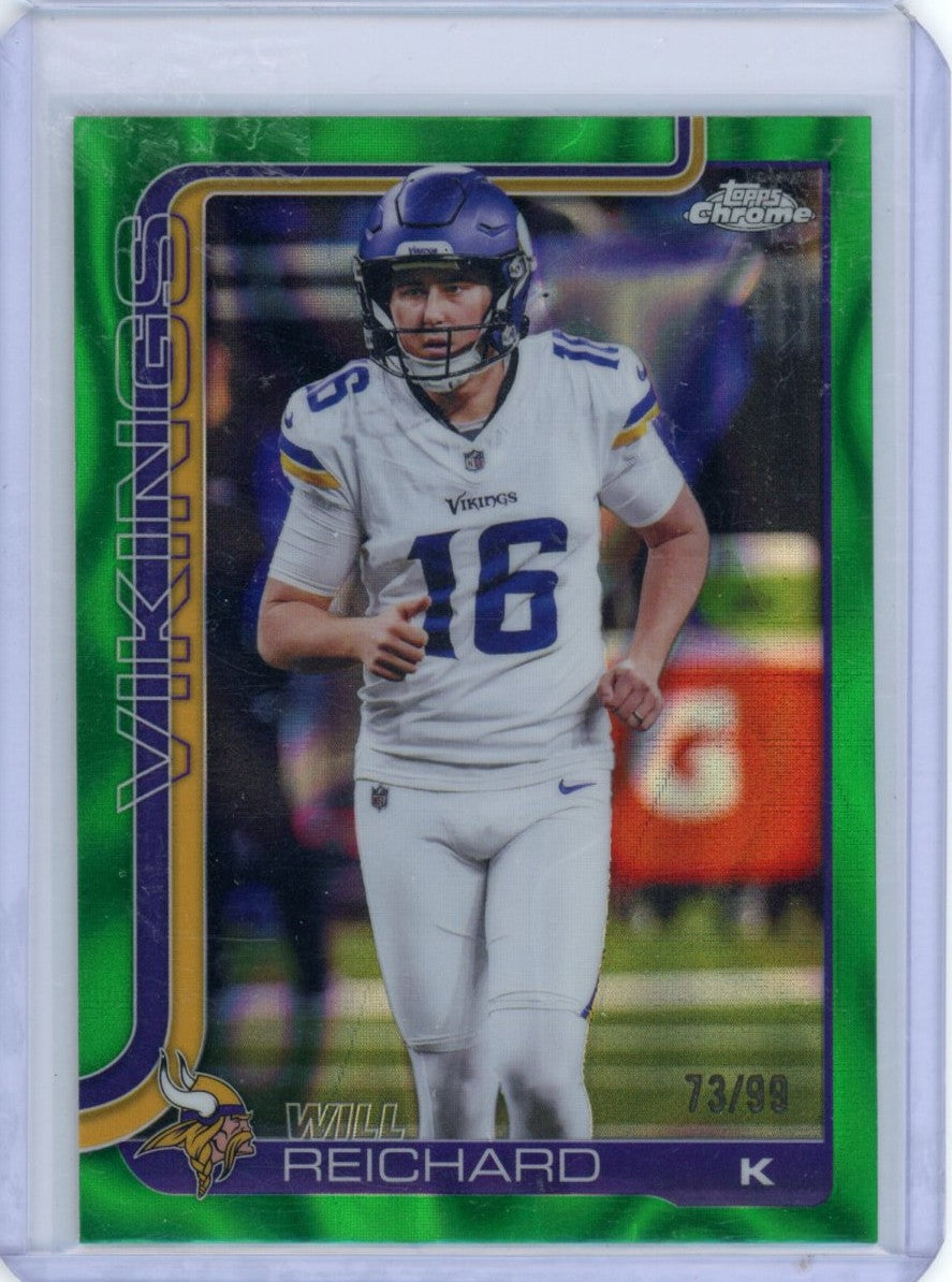 Topps 2025 Topps Chrome,2025 Topps Chrome,Will Reichard - 203,Refractor