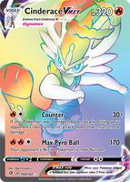 Pokemon,SWSH02: Rebel Clash,Cinderace VMAX (Secret) - 194/192,Holofoil,Secret Rare,Near Mint