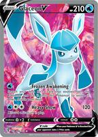 Pokemon,SWSH07: Evolving Skies,Glaceon V (Full Art) - 174/203,Holofoil,Ultra Rare,Lightly Played