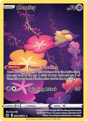 Pokemon,SWSH: Crown Zenith: Galarian Gallery,Comfey - GG14/GG70,Holofoil,Ultra Rare,Near Mint