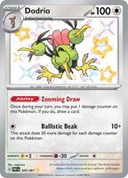 Pokemon,SV: Paldean Fates,Dodrio - 200/091,Holofoil,Shiny Rare,Near Mint