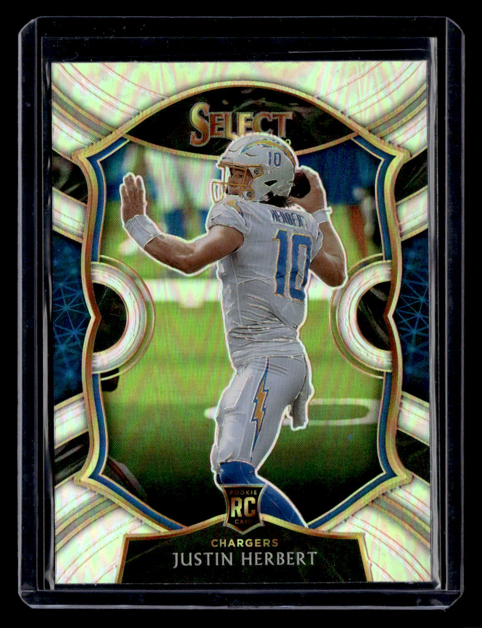 Select 2020 Panini Select,2020 Panini Select,Justin Herbert - 44,Silver Prizm