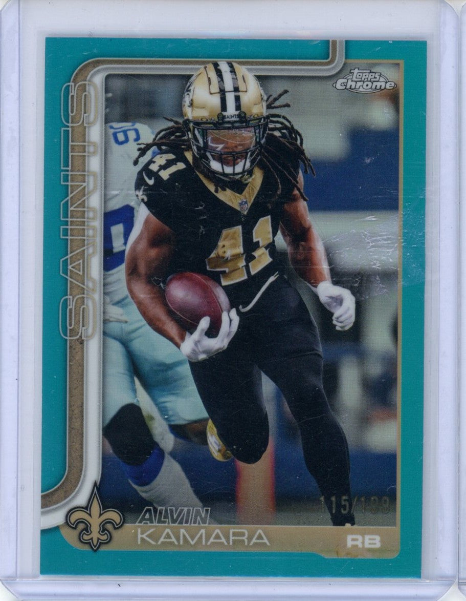 Topps 2025 Topps Chrome,2025 Topps Chrome,Alvin Kamara - 215,NM