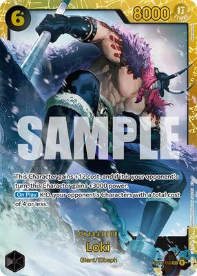 One Piece Card Game,The World's Strongest Warriors,Loki - OP17-119,Foil,Secret Rare,Near Mint