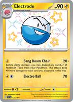 Pokemon,SV: Paldean Fates,Electrode - 134/091,Holofoil,Shiny Rare,Near Mint