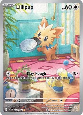 Pokemon,SV: White Flare,Lillipup - 154/086,Holofoil,Illustration Rare,Lightly Played