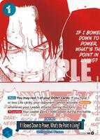 One Piece Card Game,One Piece Promotion Cards,If I Bowed Down to Power, What's the Point in Living? (3rd Anniversary Treasure Campaign Pack) - OP13-057,Foil,Rare,Near Mint