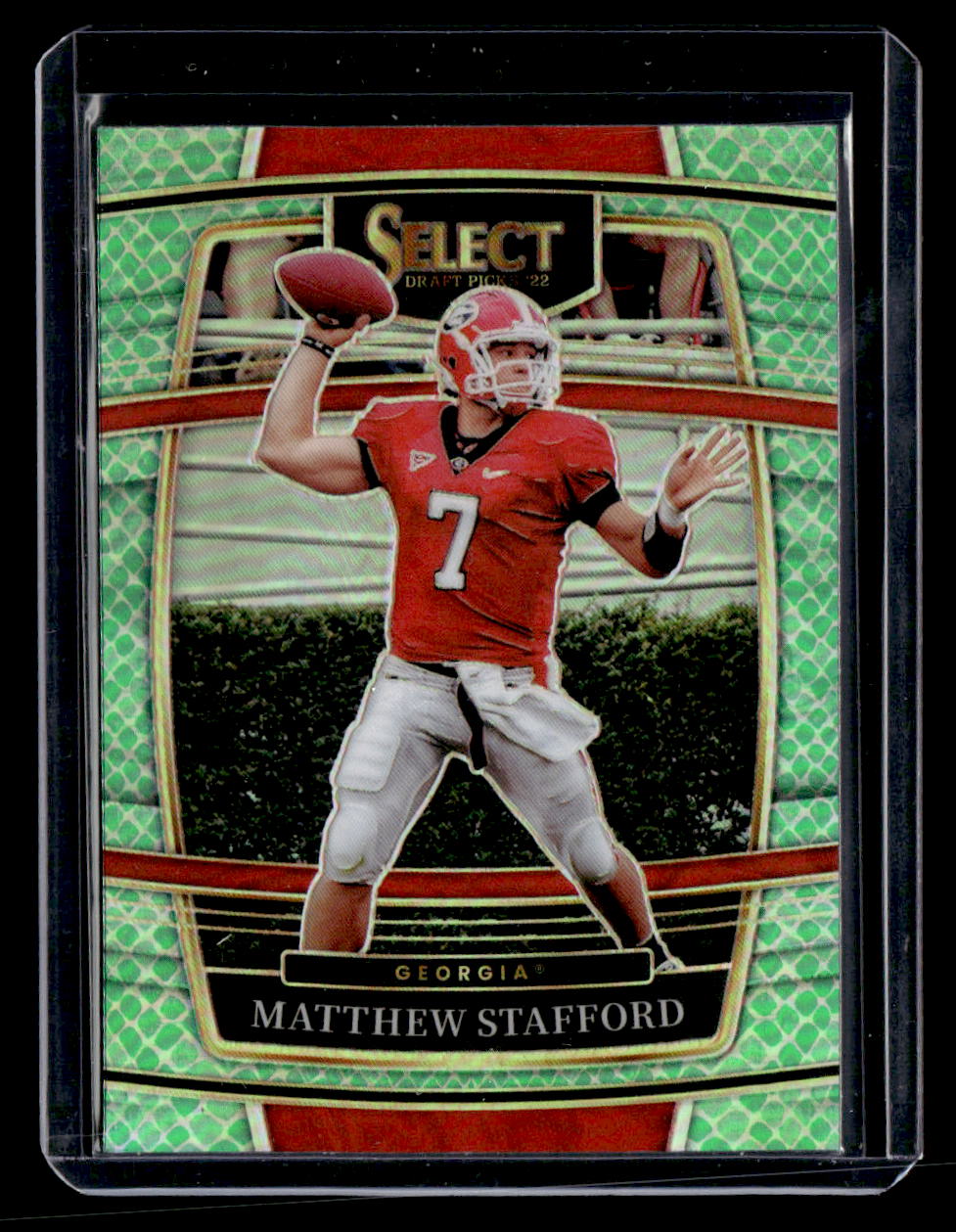 Panini 2022 Panini Select Draft Picks,2022 Panini Select Draft Picks,Matthew Stafford - 67,Dragon Scale Prizm