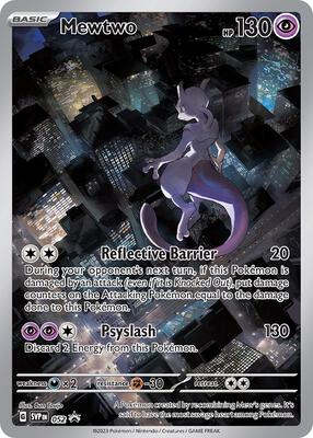 Pokemon,SV: Scarlet & Violet Promo Cards,Mewtwo - 052,Holofoil,Promo,Moderately Played
