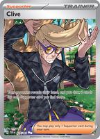 Pokemon,SV: Paldean Fates,Clive - 227/091,Holofoil,Ultra Rare,Near Mint