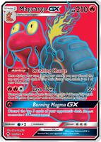 Pokemon,SM - Lost Thunder,Magcargo GX (Full Art) - 198/214,Holofoil,Ultra Rare,Moderately Played