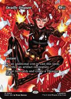 Magic: The Gathering,Marvel Universe Eternal-Legal,Deadly Dispute (Borderless) - 64,Normal,Mythic,Near Mint