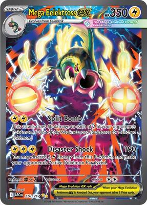 Pokemon,ME: Ascended Heroes,Mega Eelektross ex - 278/217,Holofoil,Special Illustration Rare,Near Mint