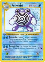 Pokemon,Base Set (Shadowless),Poliwhirl - 038/102,Unlimited,Uncommon,Moderately Played