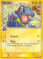 Pokemon,Dragon Frontiers,Totodile (Delta Species) - 67/101,Reverse Holofoil,Common,Heavily Played