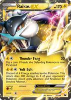 Pokemon,Dark Explorers,Raikou EX - 38/108,Holofoil,Ultra Rare,Lightly Played