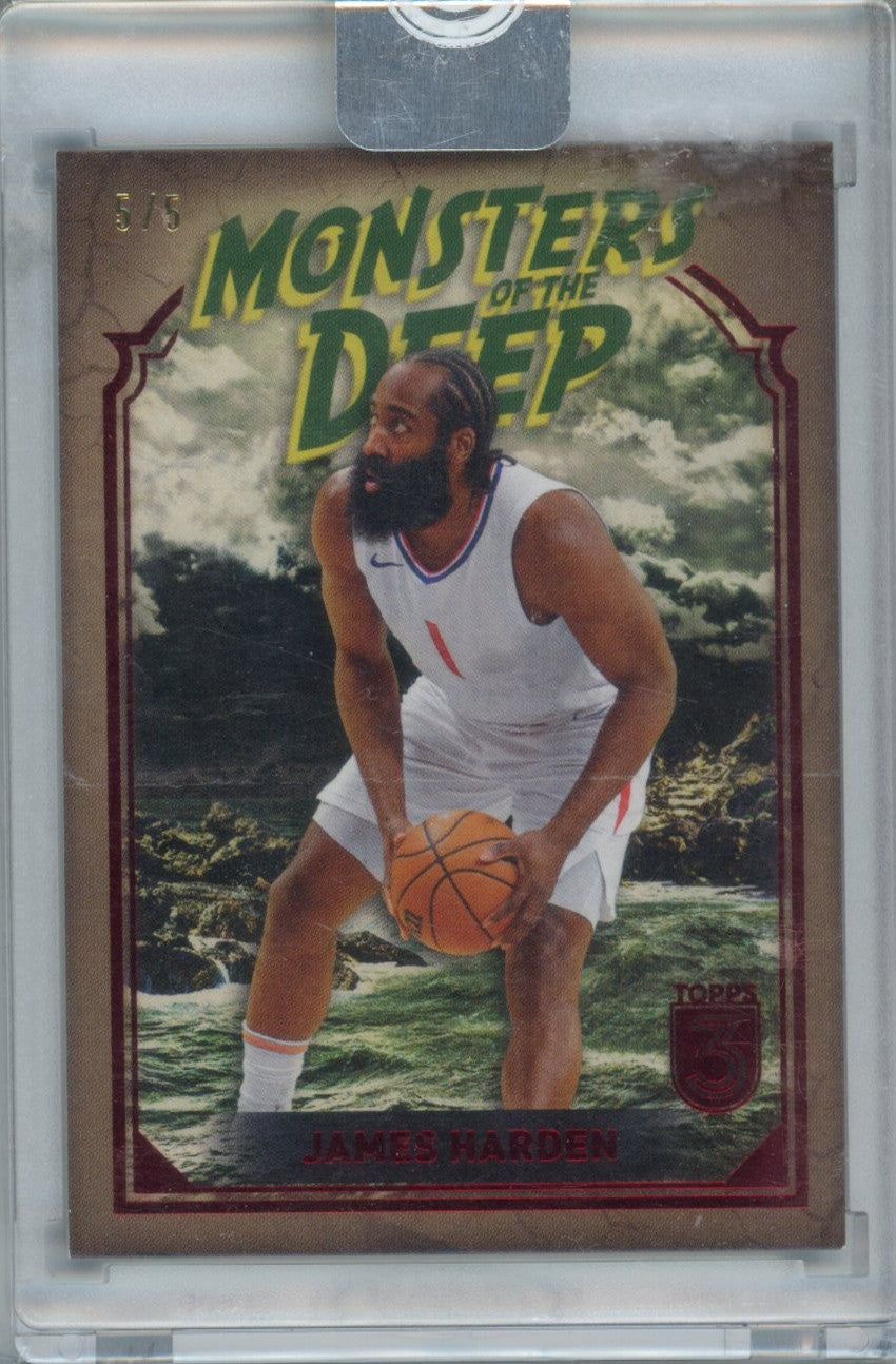2024 Topps Monsters of the Deep James Harden /5,NM