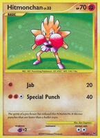 Pokemon,Platinum,Hitmonchan - 129/127,Holofoil,Secret Rare,Lightly Played