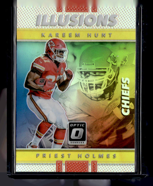 Donruss 2017 Donruss Optic,2017 Donruss Optic,Kareem Hunt / Priest Holmes - 3,Illusions