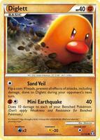 Pokemon,Triumphant,Diglett - 61/102,Reverse Holofoil,Common,Lightly Played