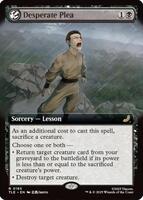 Magic: The Gathering,Avatar: The Last Airbender: Eternal-Legal,Desperate Plea (Extended Art) - 185,Foil,Rare,Near Mint
