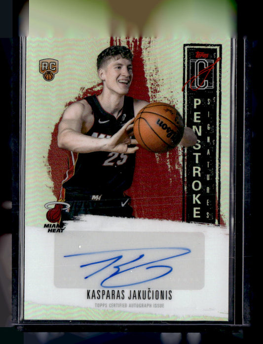 Topps 2025-26 Topps Signature Class,2025-26 Topps Signature Class,Kasparas Jakučionis - PS-KJ,Penstroke Signatures