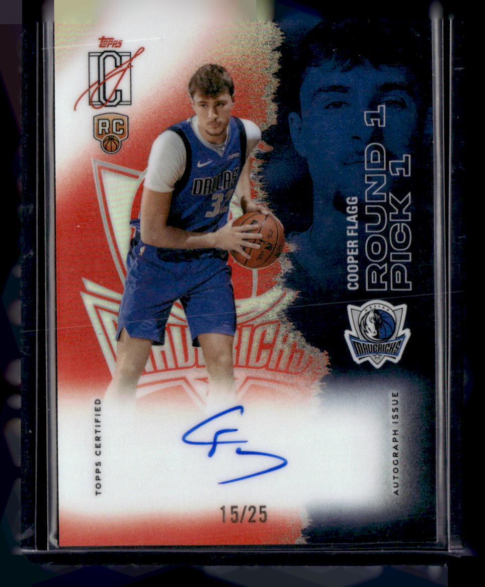 Topps 2025-26 Topps Signature Class,2025-26 Topps Signature Class,Cooper Flagg - RCC-CF,Rookie Class Chrome Autographs Red Refractor