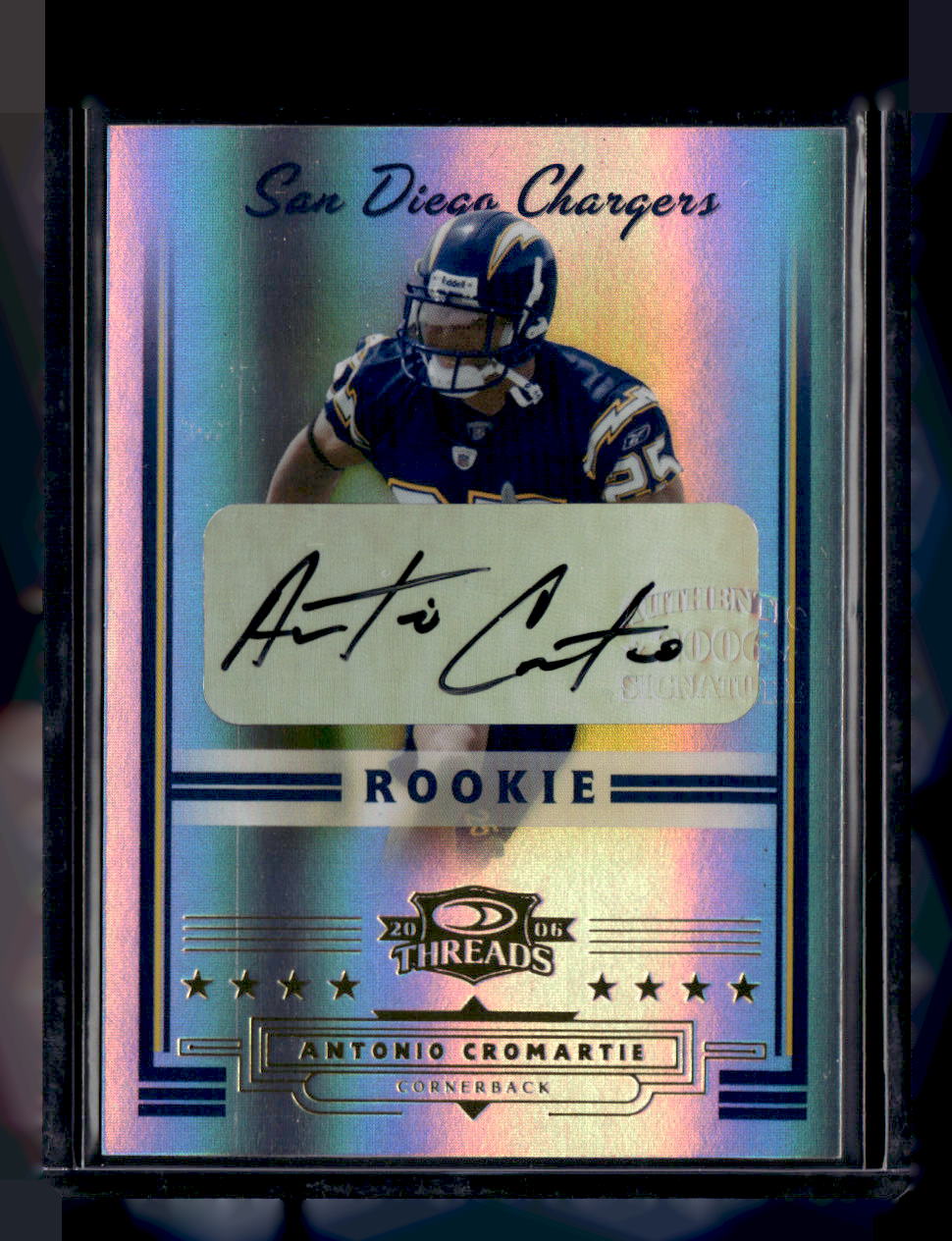 Donruss 2006 Donruss Threads,2006 Donruss Threads,Antonio Cromartie - 204,Rookie Autographs