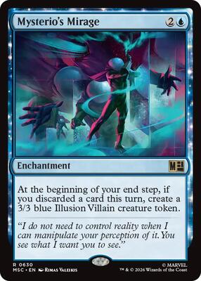 Magic: The Gathering,Commander: Marvel Super Heroes,Mysterio's Mirage - 630,Foil,Rare,Near Mint