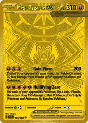 Pokemon,ME03: Perfect Order,Mega Zygarde ex - 124/088,Holofoil,Mega Hyper Rare,Lightly Played
