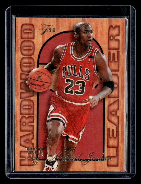 Fleer 1995-96 Fleer,1995-96 Fleer,Michael Jordan - 4,Flair Hardwood Leader