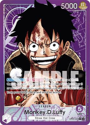 One Piece Card Game,Awakening of the New Era,Monkey.D.Luffy (060) (Alternate Art) - OP05-060,Foil,Leader,Near Mint