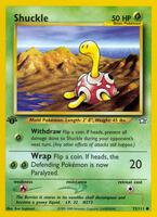 Pokemon,Neo Genesis,Shuckle - 072/111,1st Edition,Common,Moderately Played