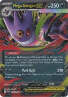 Pokemon,ME02: Phantasmal Flames,Mega Gengar ex - 056/094,Holofoil,Double Rare,Lightly Played