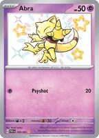 Pokemon,SV: Paldean Fates,Abra - 148/091,Holofoil,Shiny Rare,Near Mint