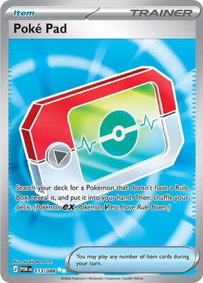 Pokemon,ME03: Perfect Order,Poke Pad - 113/088,Holofoil,Ultra Rare,Near Mint