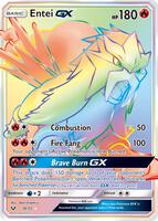 Pokemon,Shining Legends,Entei GX (Secret) - 74/73,Holofoil,Secret Rare,Near Mint